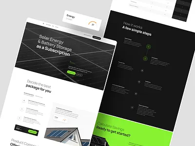 Solar System Subscription app branding clean design font green icons illustration logo minimal mobile neon photos solar system ui ux website