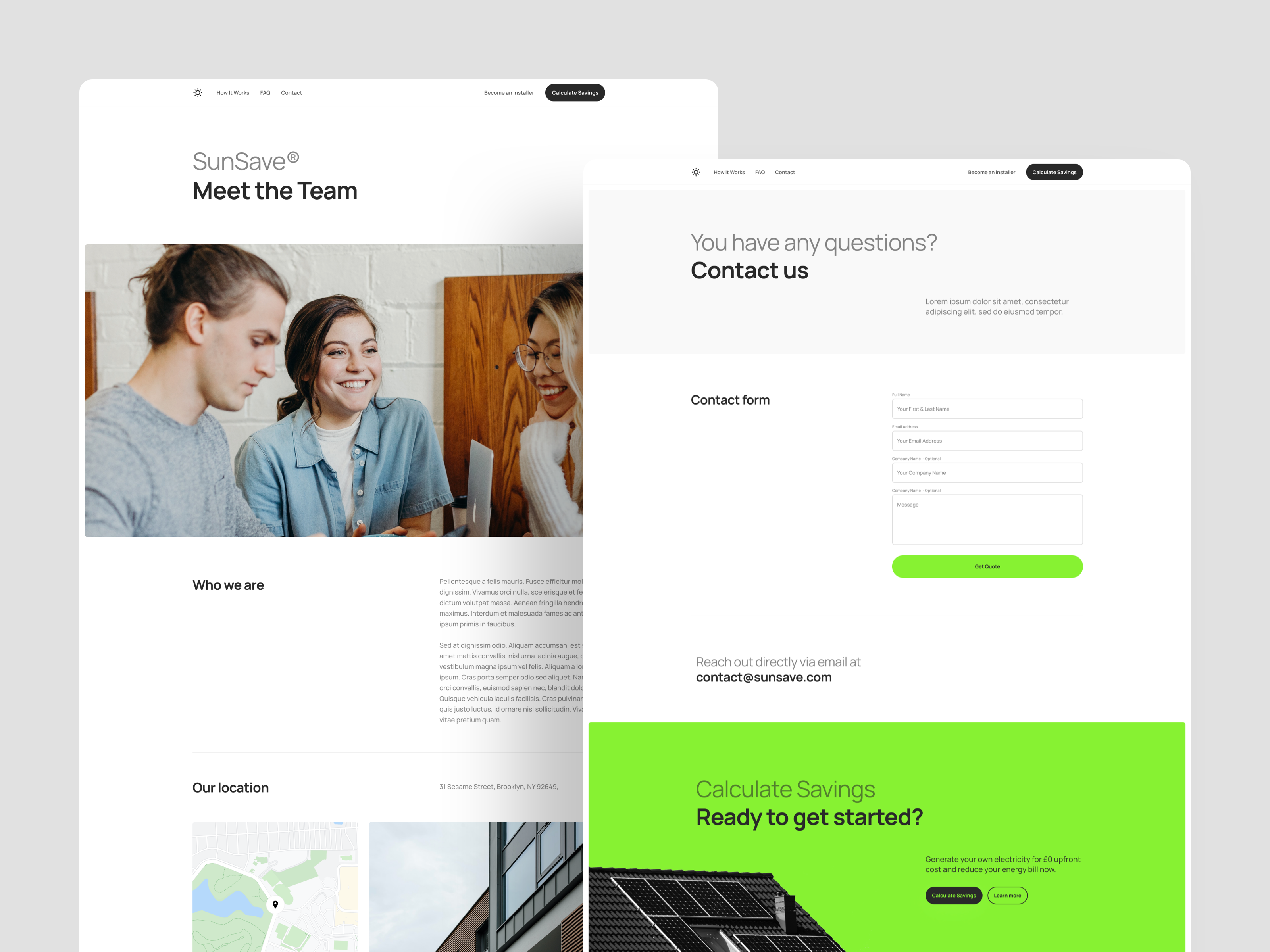 Example of Landing Page Design
