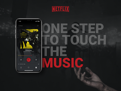 Music streaming app app design typography ui ux