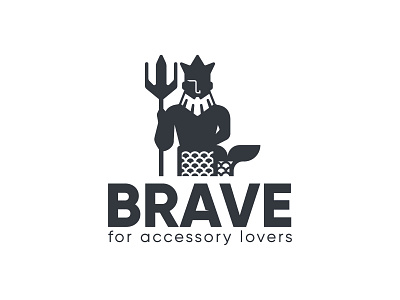 BRAVE art direction brand design branding character design design graphic design identity design illustration image imagotype logo logodesign triton vector