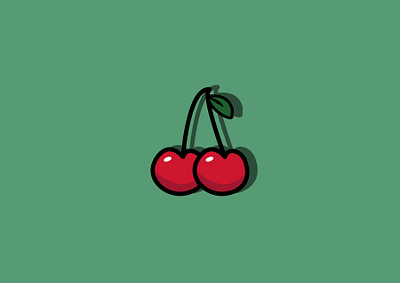 The Cherry on top. adobe illustrator cherry design graphic illustration illustration design illustrator vector vector art