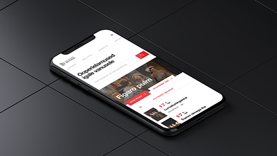 Estonian National Opera - Mobile app brand culture design eesti estonia opera red theatre typography ui ux