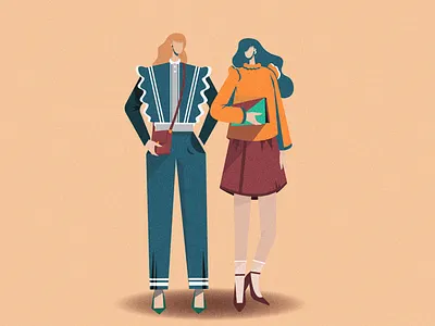 Friends abstract adobe adobe illustrator adobe photoshop day off fashion friends girl illustration models noice party people style vector wed design weekends