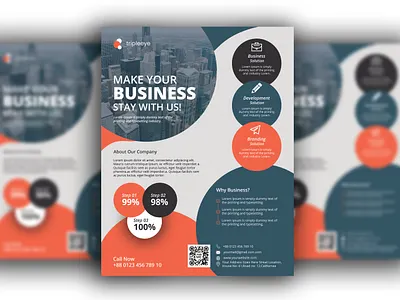 Business Flyer bill board branding businesscard design flyer illustration logo rollup typography vector