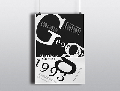 Georgia poster black and white graphic design poster posters typography typography art typography poster