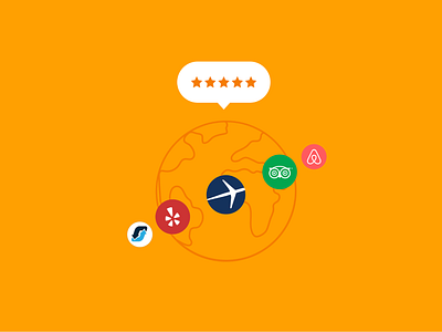 Travel Site Ratings icons orange ratings reviews stars travel travel app