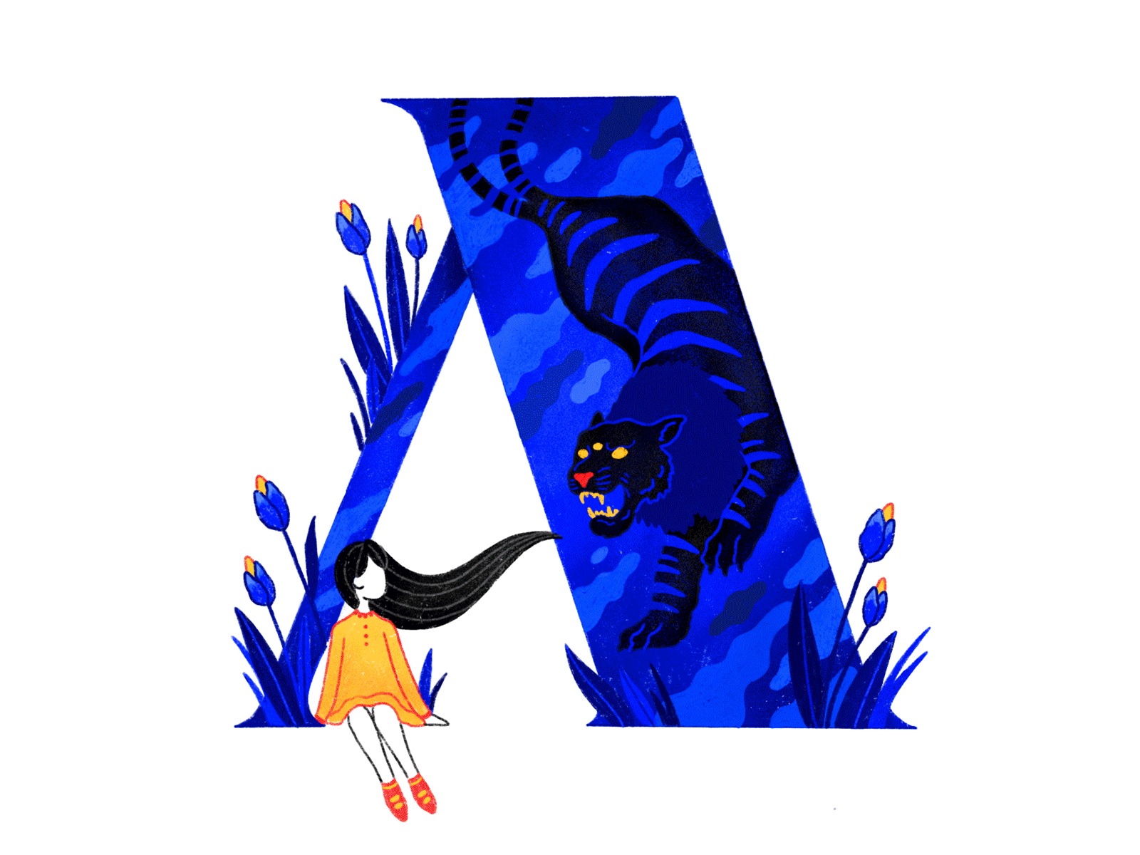 36 Days of Type Pt. 1 36 days of type blue illustrated type illustration lettering mental health procreate typography whimsical