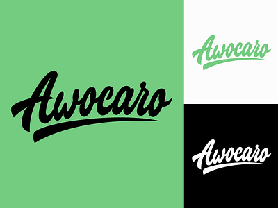 Awocaro - Lettering Logo for car rent website branding calligraphy clothing design fashion font free hand lettering identity lettering logo logotype mark packaging script sketches streetwear type typo typography