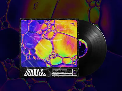 Bubble - Chase & Status - Cover design acid album art album artwork album cover bubble chase and status colourful cover cover art cover artwork cover design design drum and bass duotone liquid trippy