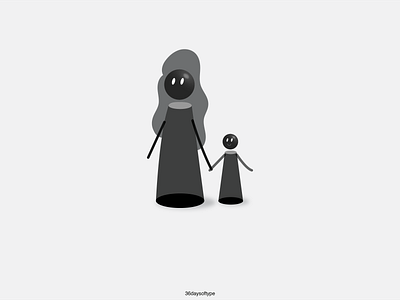 Letter I or आई/Ma/mother 36daysoftype alphabet illustration language minimalist mother typogaphy