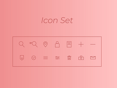 Icon Set adobe xd app dailyui design flat icon icon pack icon set icons illustration minimal ui ux xd