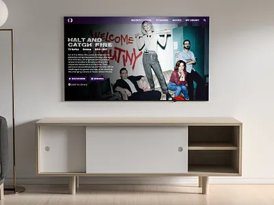 Daily UI :: 025 - TV App dailyui dailyui025 dailyuichallenge halt and catch fire mockup photoshop tv tv app tv show ui uidesign