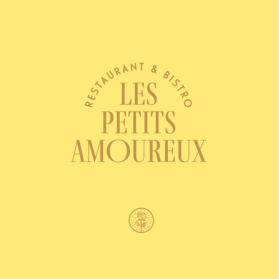 Les Petits Amoureux brand design brand identity identity design logo restaurant branding restaurant logo typography