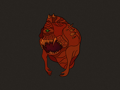 Cacodemon cacodemon character design doom doom eternal flat design