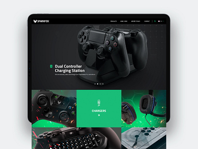 Sparkfox Website gaming ui website design