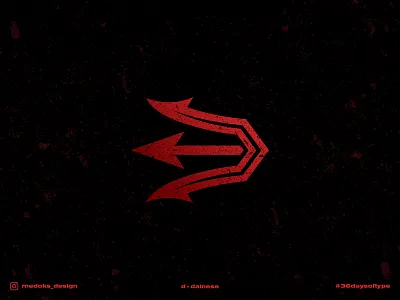 36 Days of Type - D 36daysoftype branding d logo dainese devil hell logo logo design monogram typography