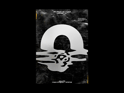 36 Days of Type / "O" | day_078 36daysoftype artwork design graphic design photoshop poster poster a day poster art poster design typography