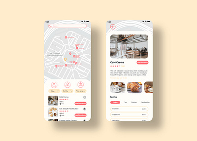 Airport Restaurant Finder app finder food mobile restaurant ui uidesign