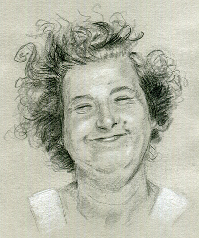 Staying optimistic drawing illustration portrait sketch sketchbook