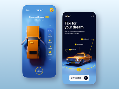 Taxi App Concept 3d appdesign car carapp carsharing drive ios mobile ridesharing taxi taxibooking taxisharing uber uberclone ui