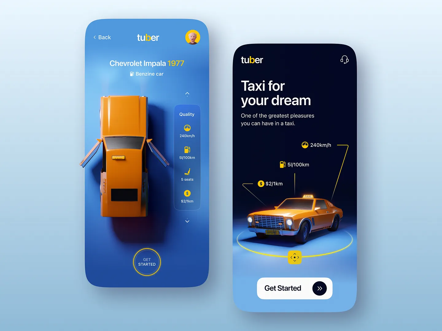 Innovative Taxi Website Design: A Modern App Concept