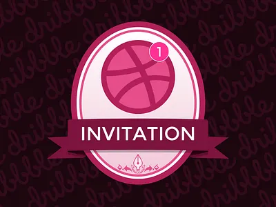 Dribbble Invitation dribbble invite graphic graphic design