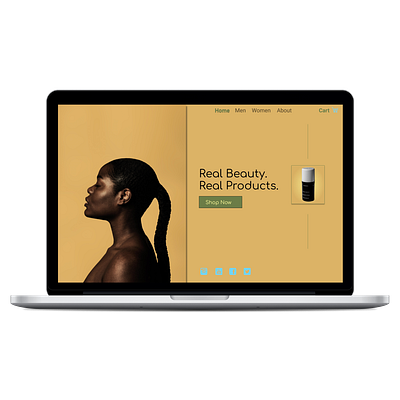 Ecommerce Beauty Web Design figma ui web