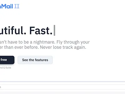 KanbanMail 2 Landing Page buttons css cta email hero section html kanban landing page web design website
