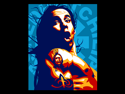 Anthony Kiedis 2 d branding design graphicdesign vector vector art vector illustration