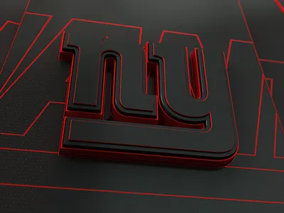 New York Giants Logo Reveal 3d art direction branding broadcast cinema4d espn logo motion graphics photoshop sports