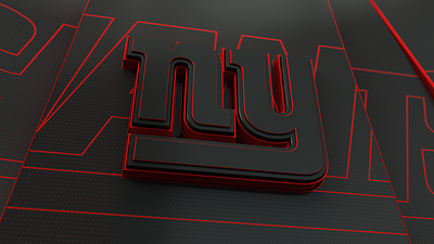 New York Giants Logo Reveal 3d art direction branding broadcast cinema4d espn logo motion graphics photoshop sports