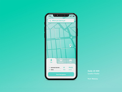 Daily UI #020 - Location Tracker app appdesign dailyui dailyui020 dailyuichallenge design gradient interfacedesign locaion tracker location tracker ui uidesign xd