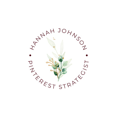 Hannah Johnson Brand Mark brand identity brand mark brand marks feminine logo design logo design branding pinterest strategist sub mark