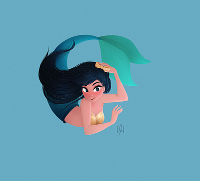 Mera cartoon character design character designs concept art design fantasy girl girl drawing illustration illustration art mermaid mermay syrena visual development