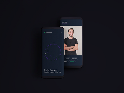 Klaveness phone app branding design logo typography ui ux