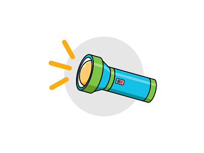 flashlight art branding creative design icon illustration illustrator logo portrait vector vexel