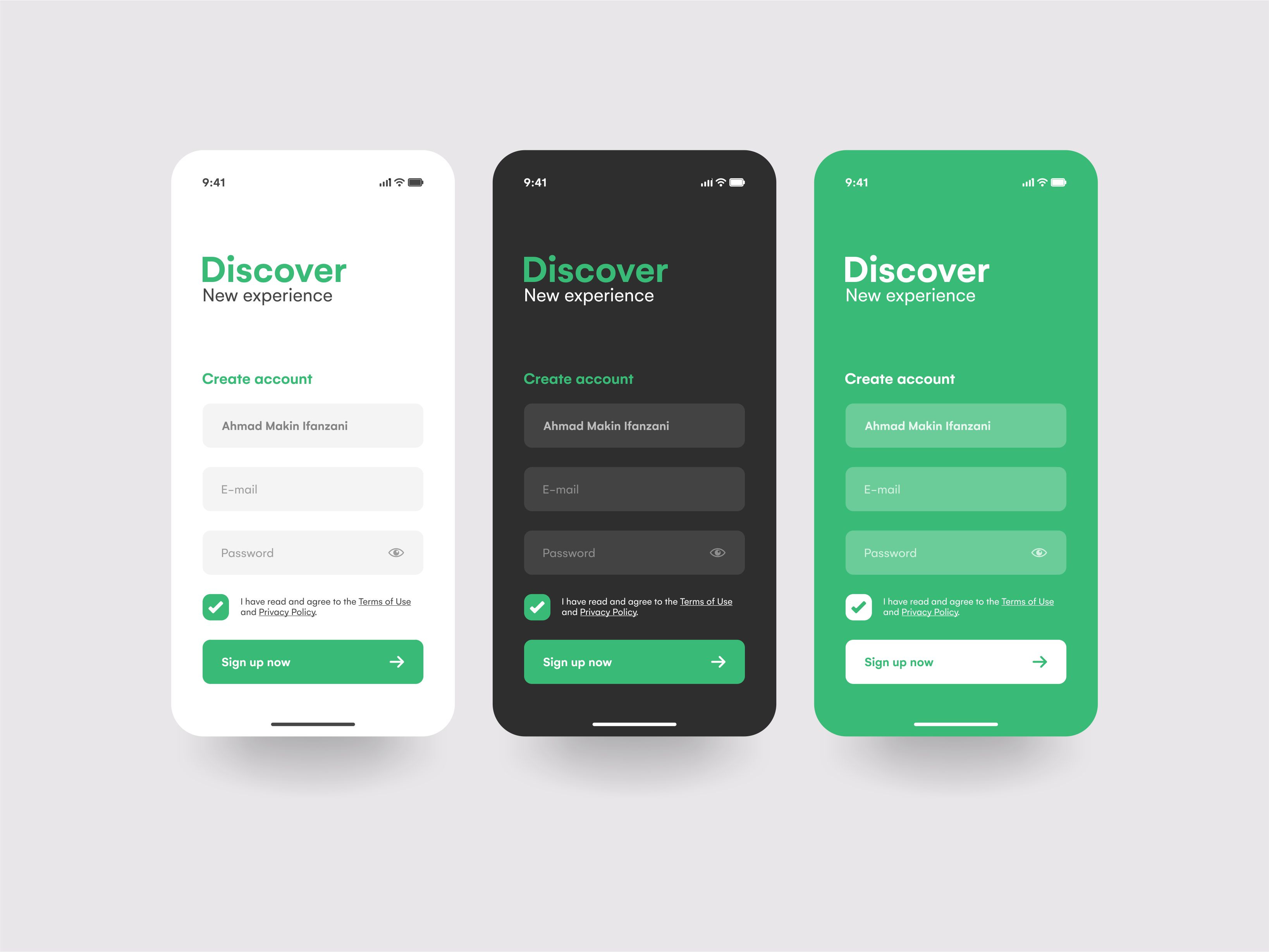 Register UI/UX Design by MADZSIGN on Dribbble