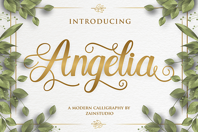 Angelia Script Font abc alphabet art calligraphic calligraphy design font graphic handwritten letter lettering modern script style text type typeface typeset typography vintage