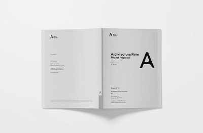 Project Proposal Booklet architecture avon booklet branding clean design dribble graphicdesign illustration minimal mockup studio vancouver