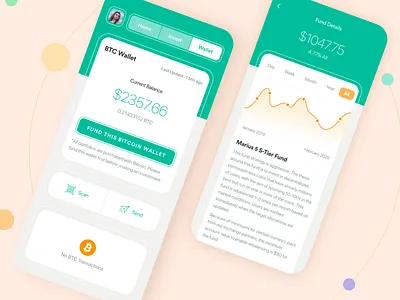 Cryptocurrency Mobile App 2.0 adobe xd bitcoin bitcoin exchange crypto crypto currency crypto exchange crypto wallet cryptocurrency dashboard design finance interaction animation interface design ios app iphone x minimal design mobile app mobile wallet product design wallet