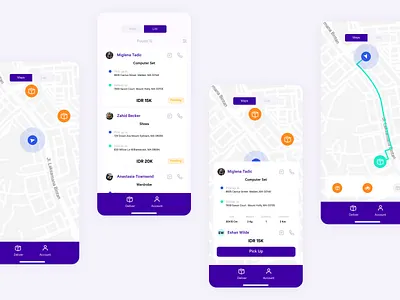 Courier Delivery design ui