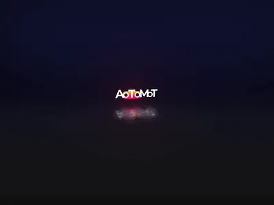 AoToMoT logo with zoom animation branding design logo minimal