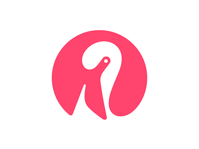 Flamingo bird bird logo flamingo flamingo logo logo mark symbol