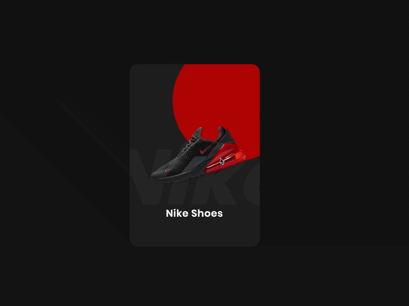 Card UI Design card css ecommerce nike shoes ui web deisgn