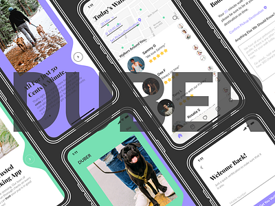 DUBER app color create design ideating interface personas research style typography ui userflow ux visualdesign wireframing