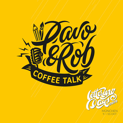 Coffee Talk & Lettering Days flourishes lettering script