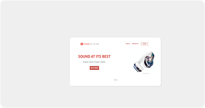 Beats By Dre landing page concept adobexd css html js landingpage ui ux webdesign xddailychallenge