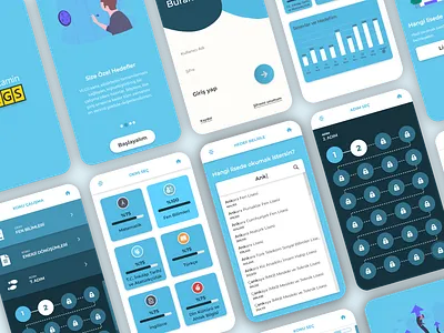 VLGS Mobile App Design app design education highschool infographics mobile app mobile design mobile ui performance track performance track student performance graphics uiux