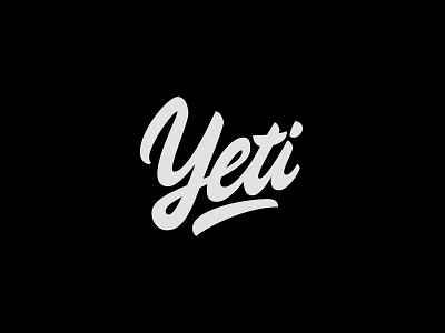 Yeti branding brushpen design hand lettering handlettering lettering logo logotype vetoshkin