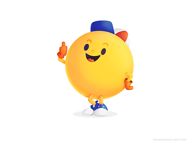 Pac Man Jr cartoon children cute fanart illustration kidlitart kids mexico namco pac man jr pacman procreate